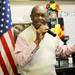 Republican presidential candidate Herman Cain speaks to a crowd gathered at the Big Sky Diner in Ypsilanti during a stop on Thursday morning. Melanie Maxwell I AnnArbor.com